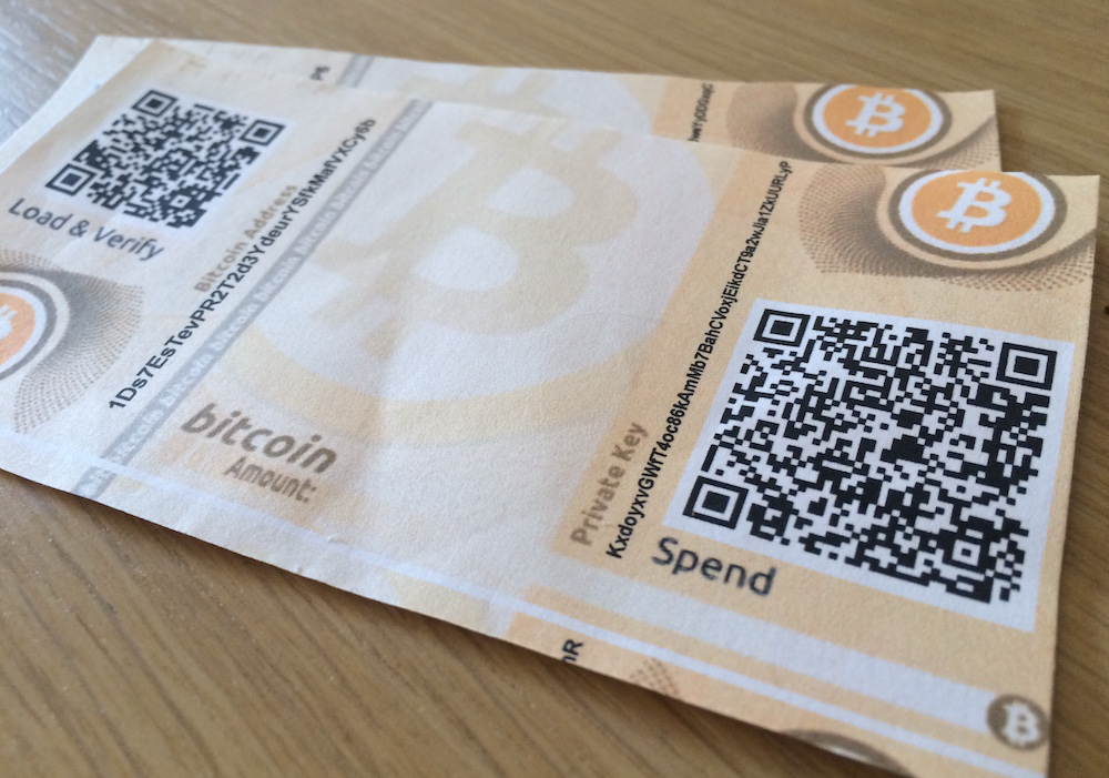 Bitcoin cash paper wallet