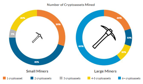 Diversification small and large miners