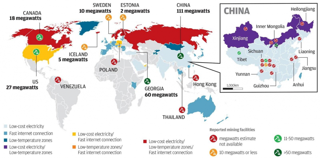 Global Cryptocurrency Mining Sites