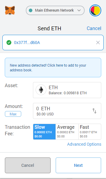 Ethereum transaction fees