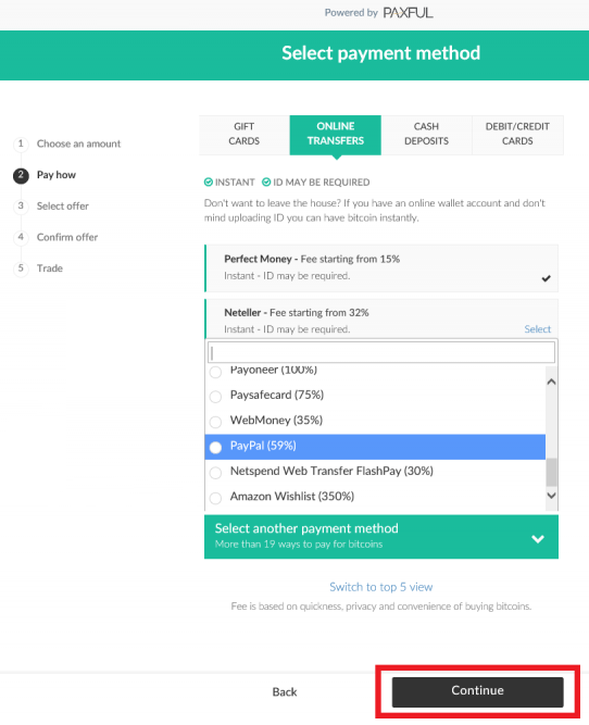 Paxful Pick To Pay With Paypal