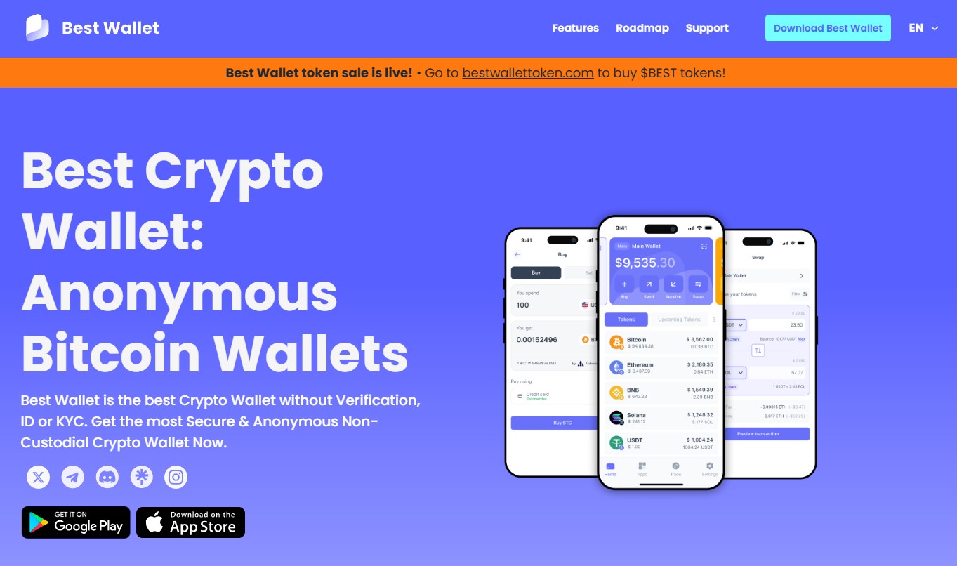 Best Wallet Ohne KYC Krypto kaufen
