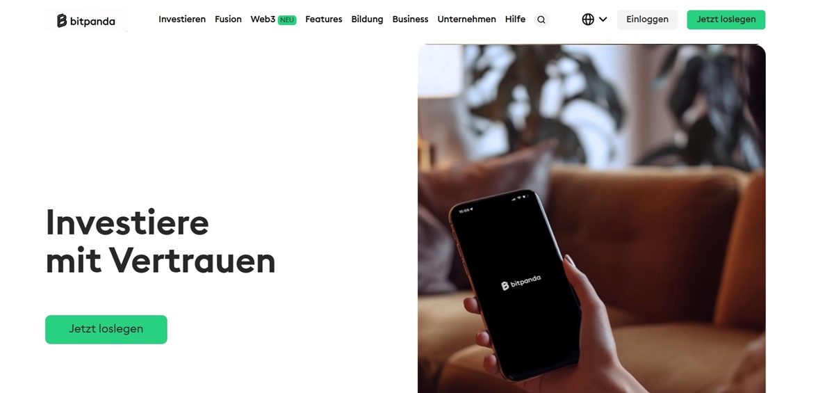 Bitpanda – Bester Neobroker für den Krypto-Handel