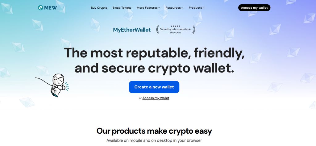 MyEtherWallet (MEW) – Open-Source Ethereum Wallet