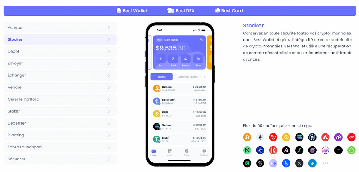 Best Wallet Ajouter des fonds à votre portefeuille