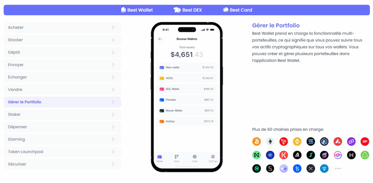 Best Wallet Gérer et sécuriser vos actifs
