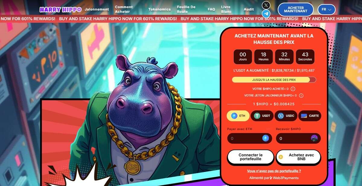 HarryHippo Nouvelle Crypto Binance