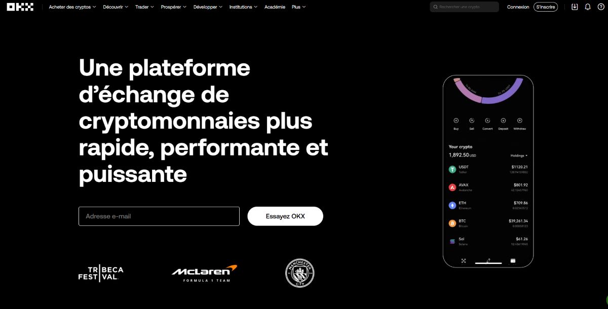 OKX Une plateforme crypto de premier plan