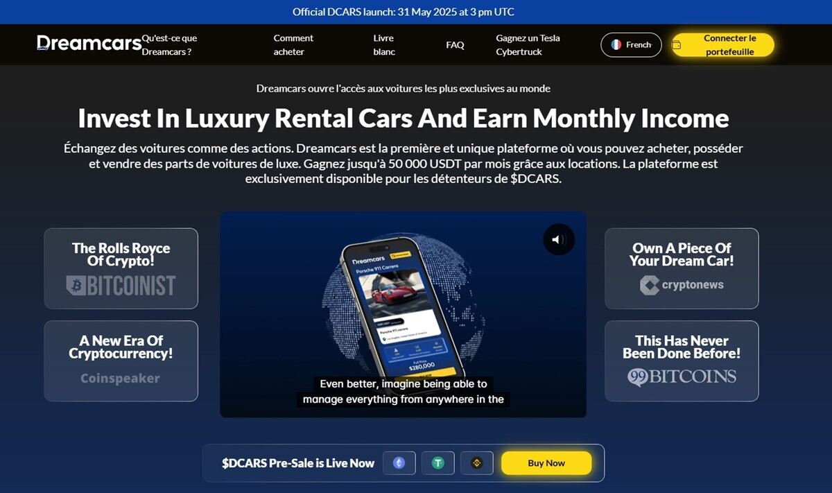 Dreamcars Nouvelle Crypto Binance