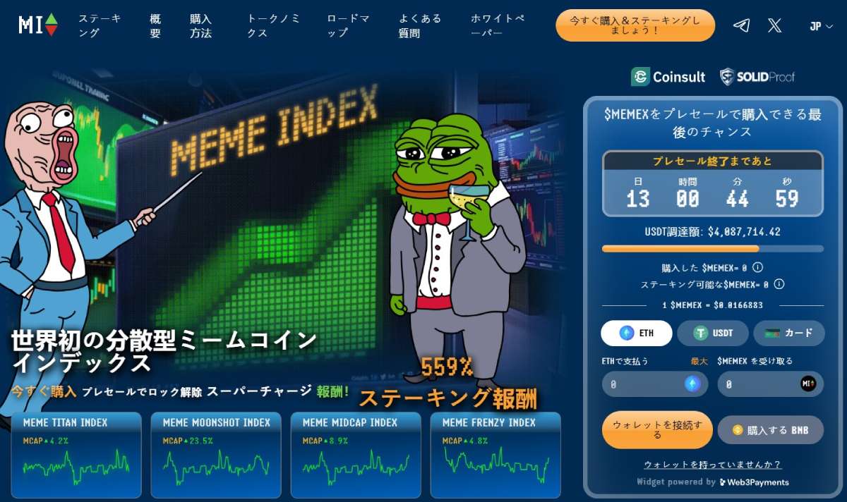 Meme Index 仮想通貨 投資