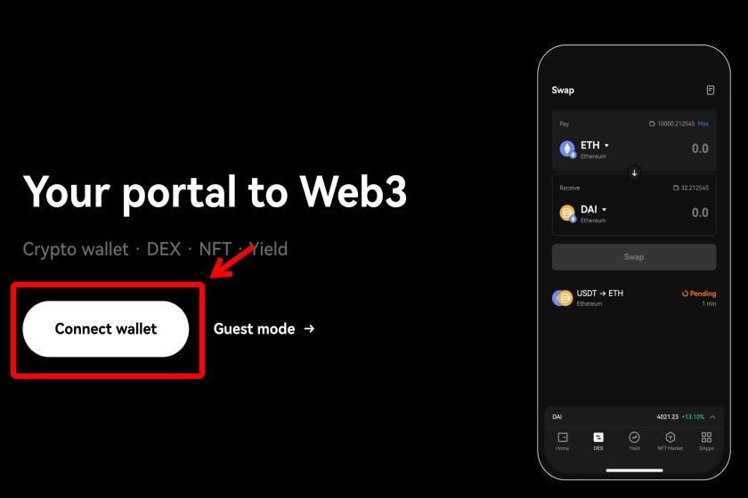 Connect portal okxウォレット