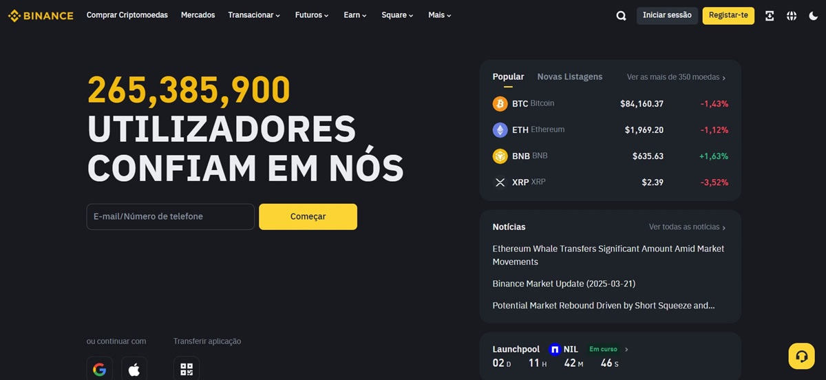 Binance investir em criptomoedas iniciantes