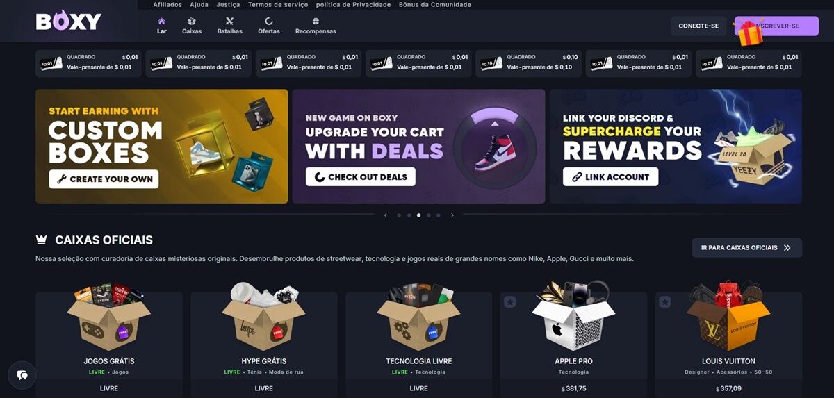 Boxy.gg – Perfeito para fãs de criptomoedas