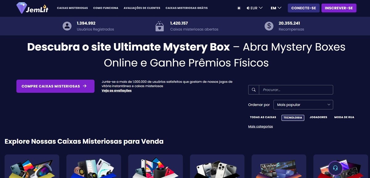 JemLit A melhor recomendação para Caixas Misteriosas Apple