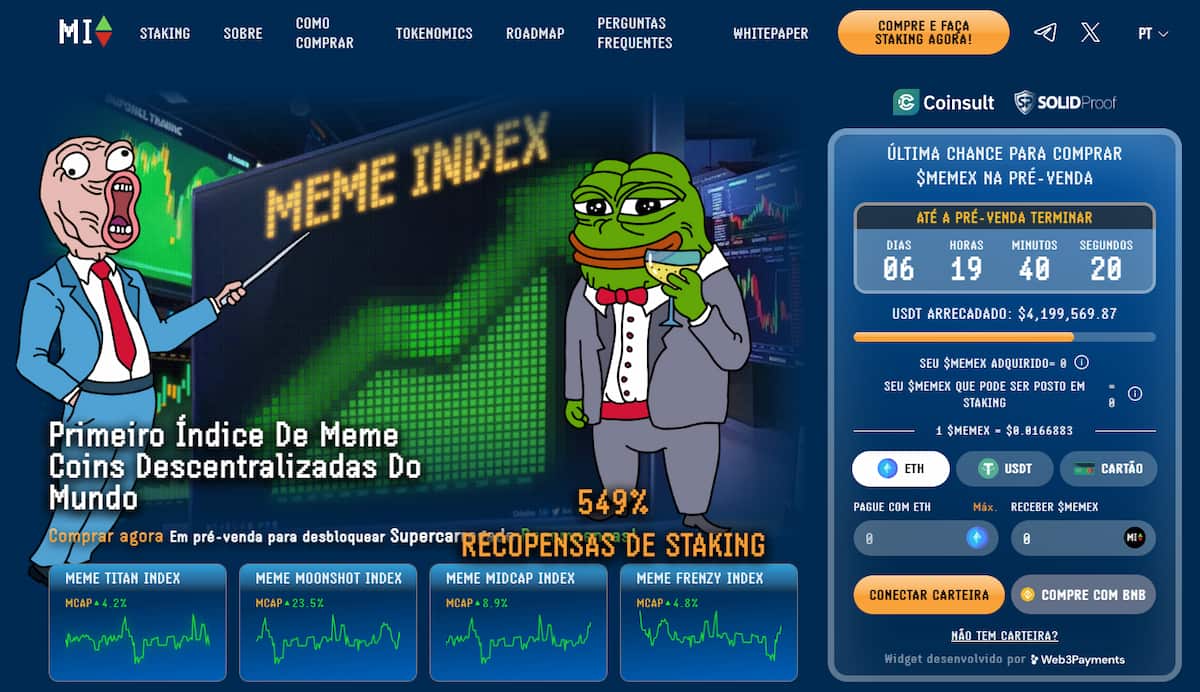 meme index criptomoedas baratas