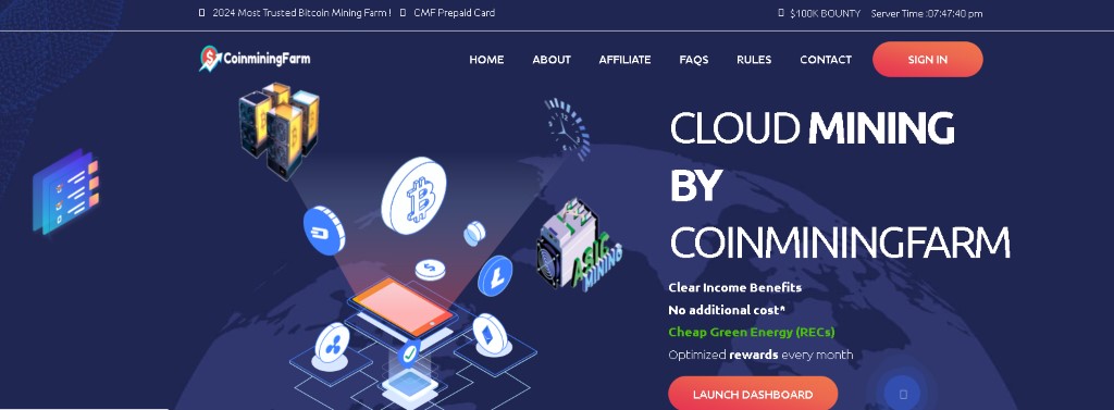 CoinMiningFarm แพลตฟอร์มขุด Bitcoin ที่เป็นมิตรต่อสิ่งแวดล้อม