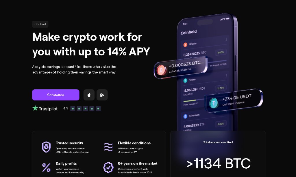 Coinhold กระเป๋าเงินการออมคริปโตจากแพลตฟอร์มการขุด Bitcoin ชั้นนำ EMCD