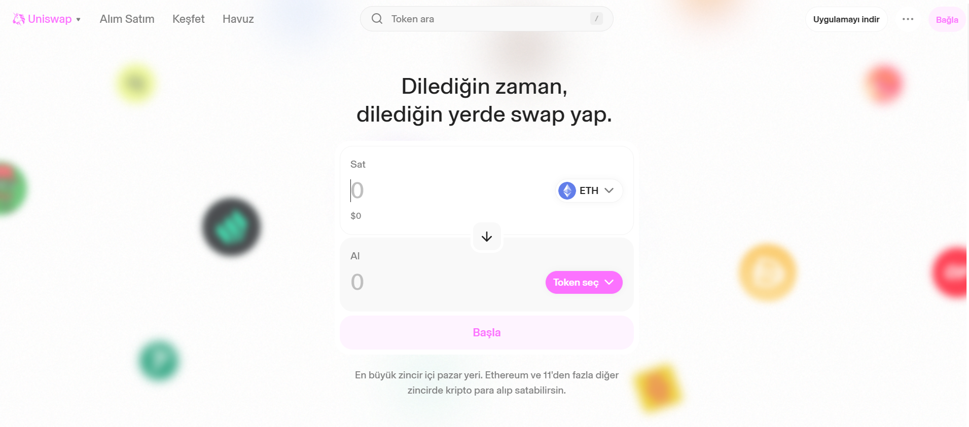Güvenli ERC-20 Takas Platformu