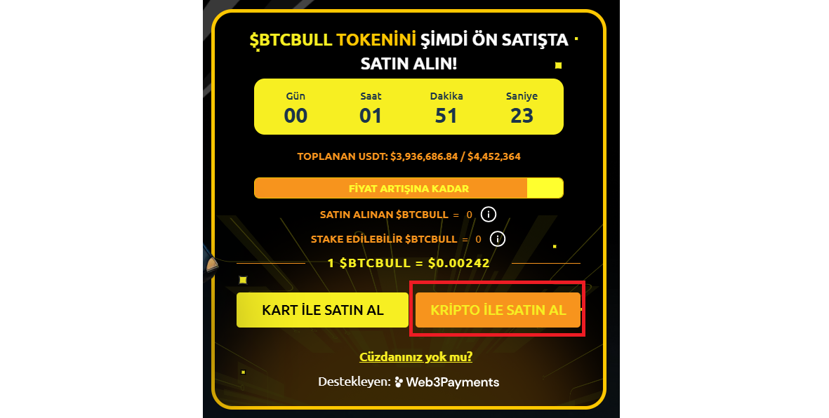 BTC Bull Token nasıl alınır