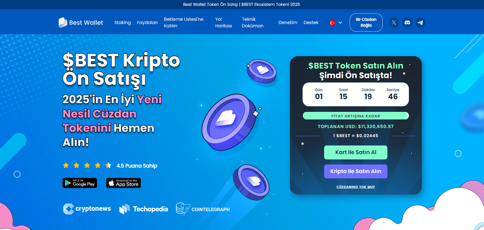 Best Wallet ekosisteminin utility Tokenı 