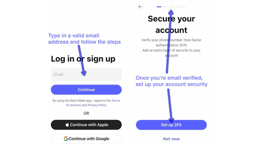 Best Wallet Hesabı Oluşturma Adımları