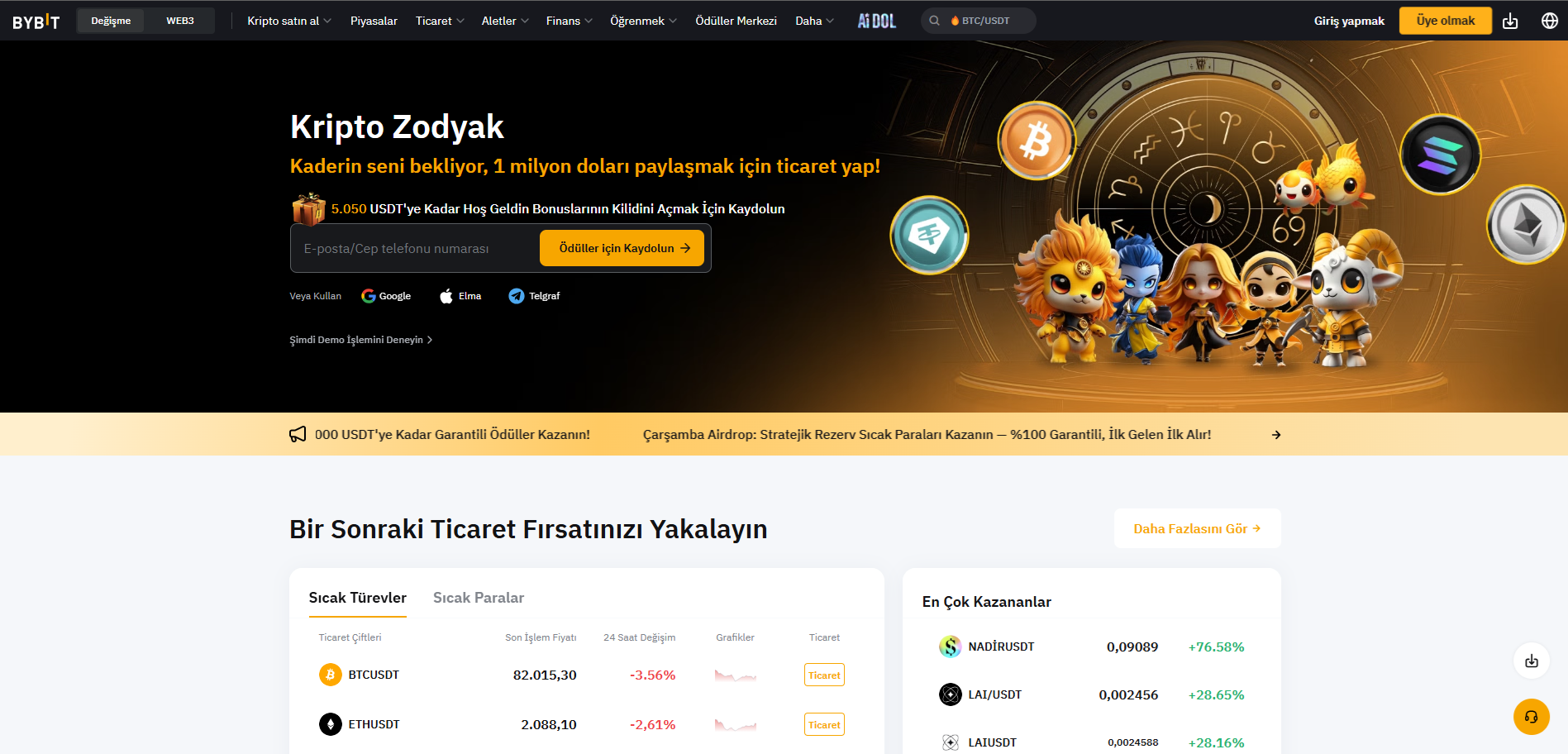 Ücretsiz P2P İşlemler