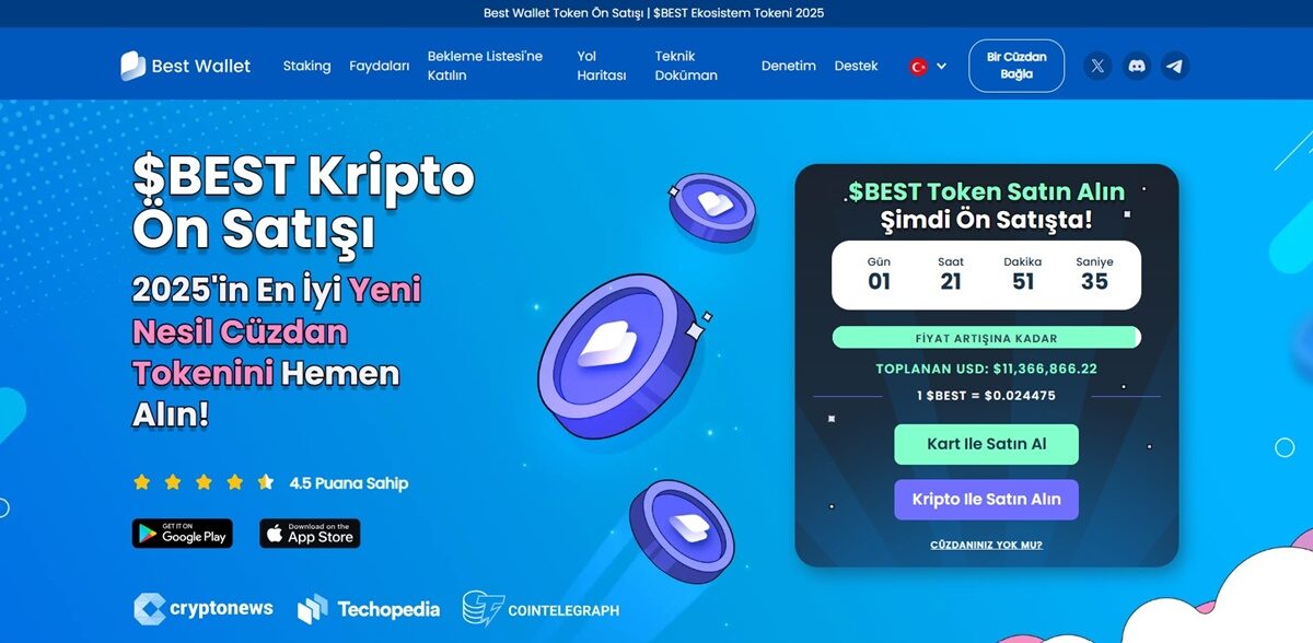 Best Wallet Token ($BEST) – Güvenli ve Karlı Kripto Saklama Çözümü!