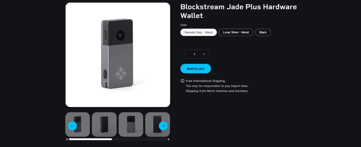 Blockstream Jade Bitcoin Odaklı Multisig