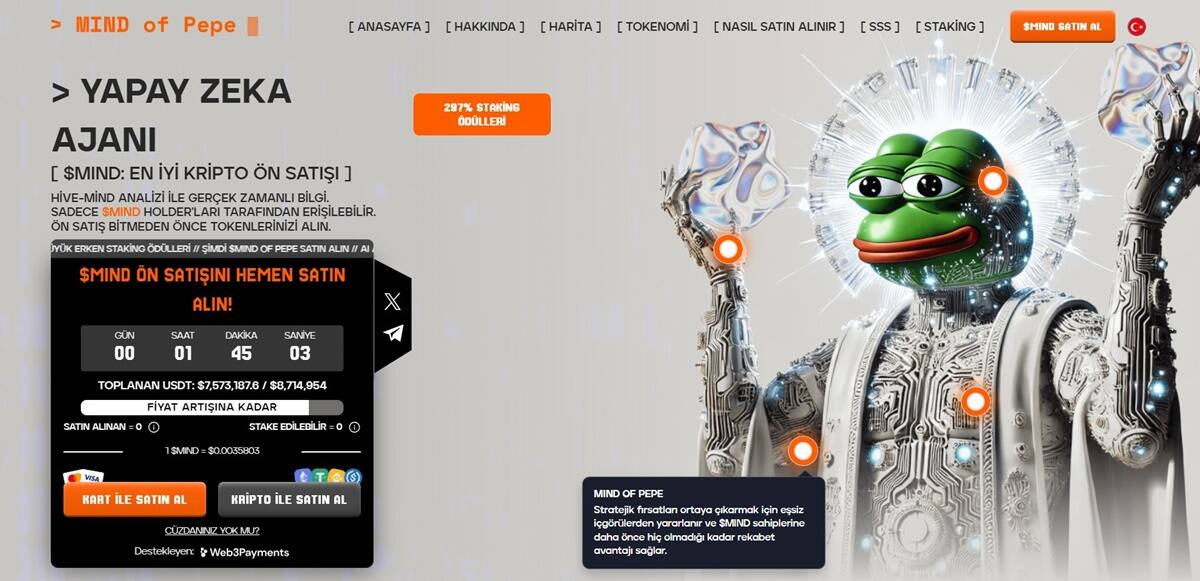 MIND of Pepe – Yapay Zeka Destekli Meme Coin