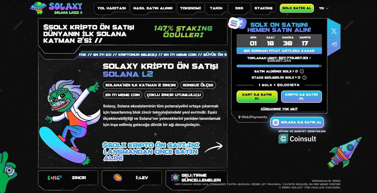 Solaxy – 2025'te 1000x Yapacak En İddialı Coinlerden Biri!