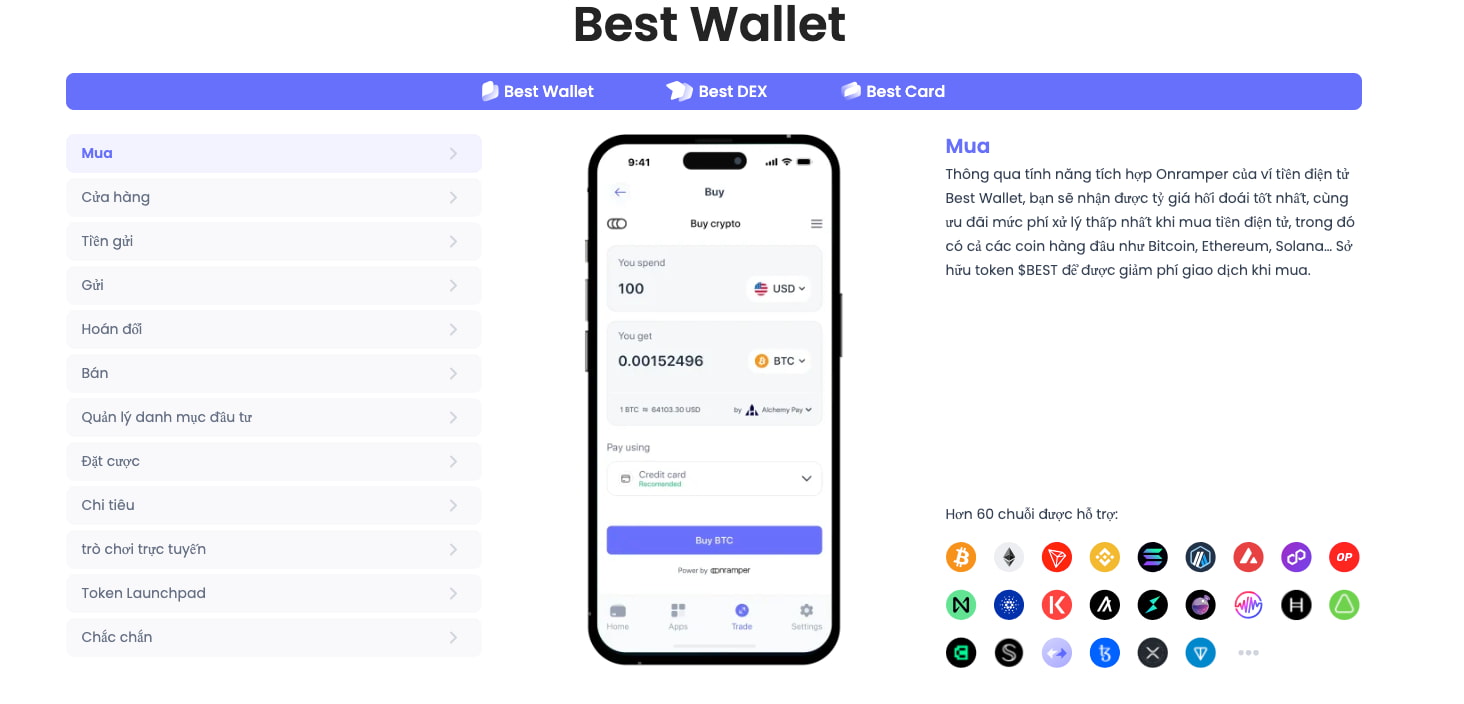 sàn tiền ảo Best Wallet